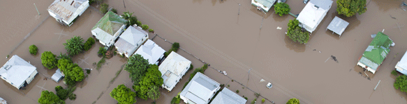 Disaster Recovery Funding Arrangements (DRFA). Image Rockhampton floods 2010. Thumbnail