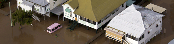 Natural Disaster Relief and Recovery Arrangements. Image - Rockhampton floods 2010. Thumbnail