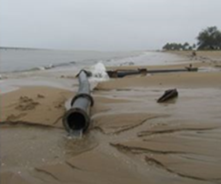 post event photos demonstrating location, nature and extent of event damage to stormwater infrastructure 