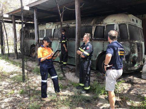 QRA, QFES and DCDSS carrying out a follow-up assessment Thumbnail