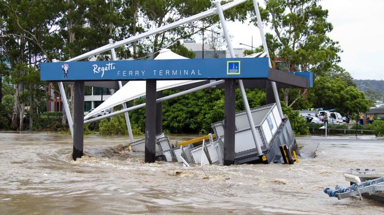 Damaged Ferry Terminal