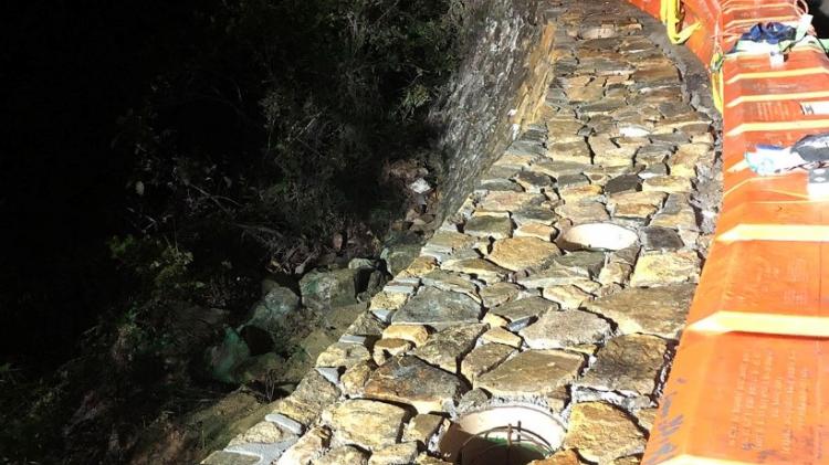 Mount Spec Road – restored drystone wall