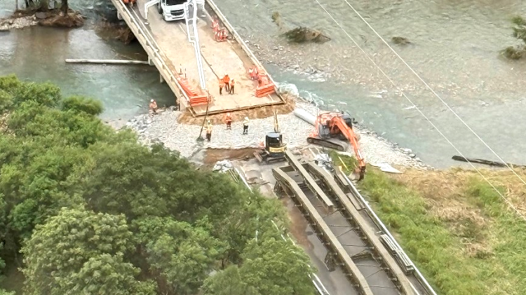 Damaged bridge
