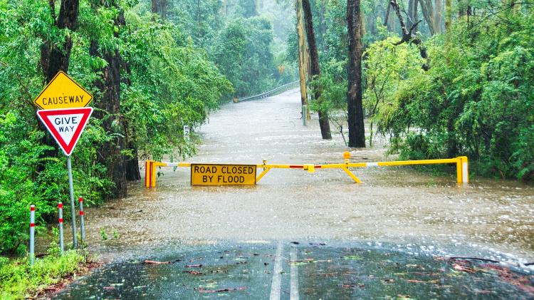 Road flooded