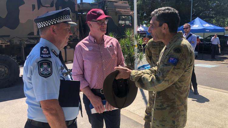 QRA CEO Brendan Moon and Maj-Gen Jake Ellwood