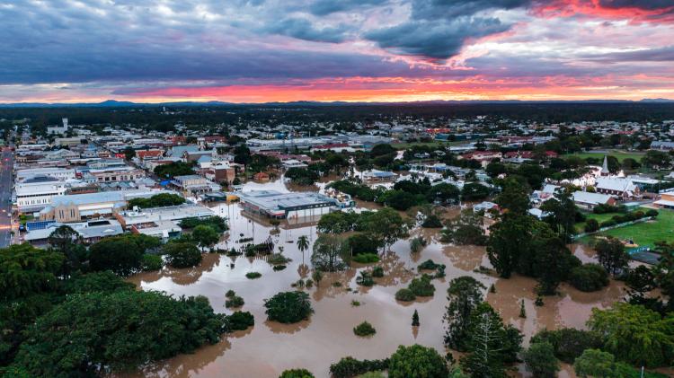 Maryborough during 2022 floods