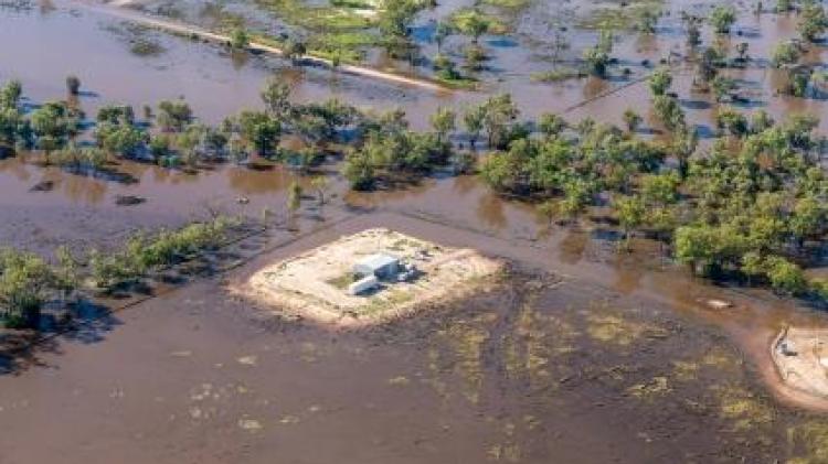 Flooded Goondiwindi property