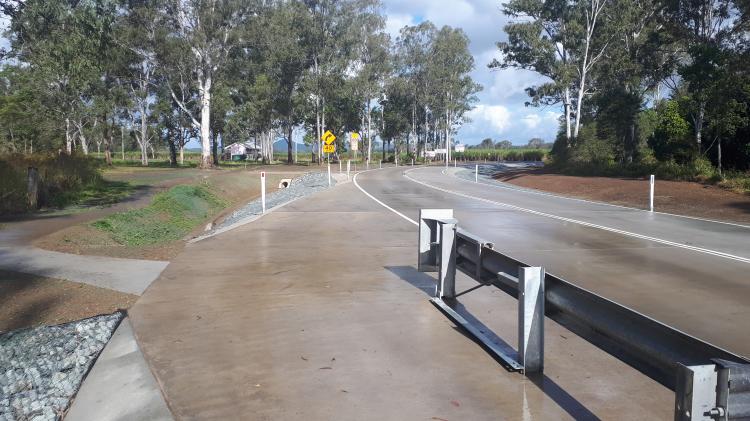 Repaired floodway in Gundiah, Fraser Coast