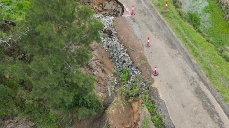 Knapps Road damage - Scenic Rim 2024