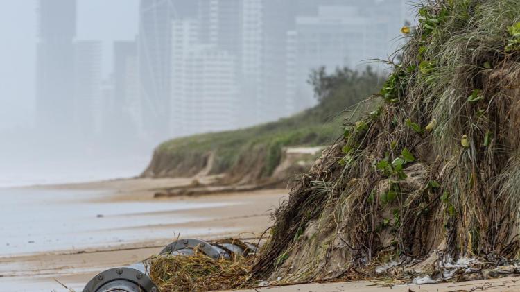 TC Alfred beach erosion