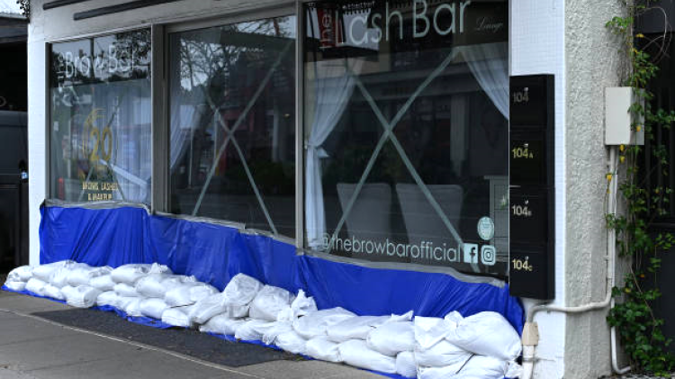Shop in cyclone