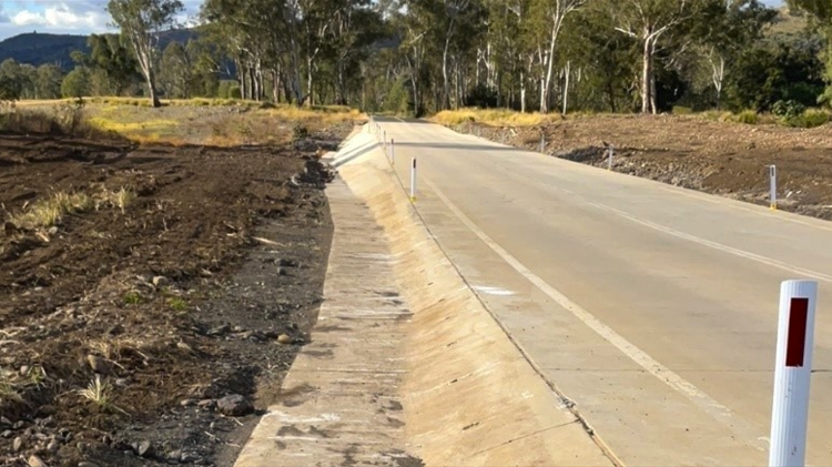Mount Sylvia Road floodway Betterment project, June 2023