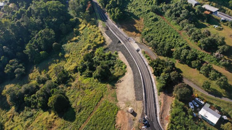 Black Mountain Road landslip repairs complete