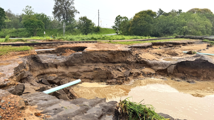 Damaged water infrastructure