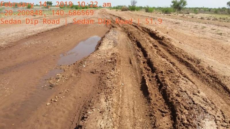 Sedan Dip Road damage