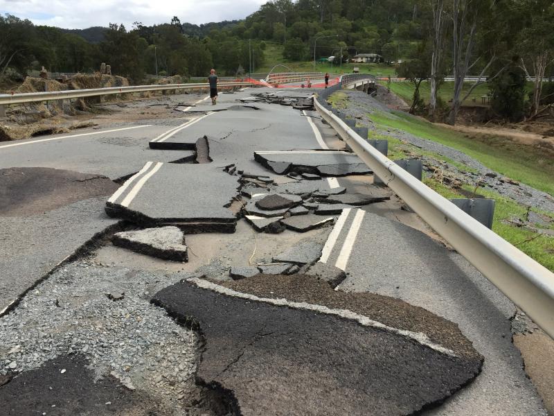 Alan Wilke Bridge damage April 2017