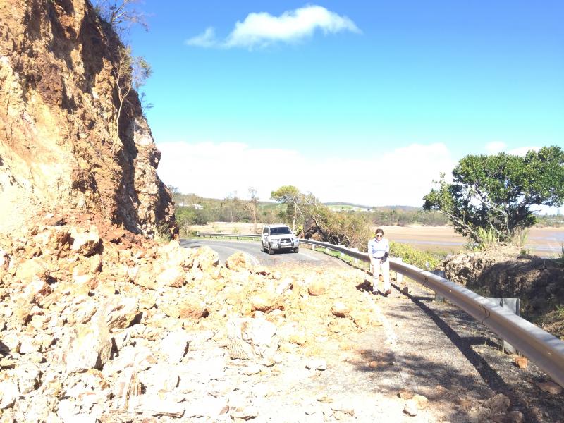 Scenic Highway, Livingstone Shire Council, damaged following 2015 event
