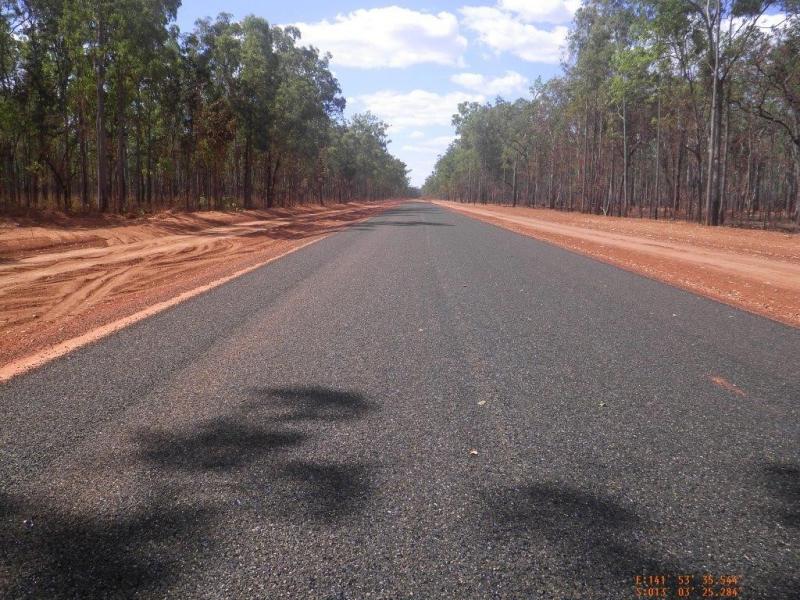 Aurukun Access Road completed sealed works