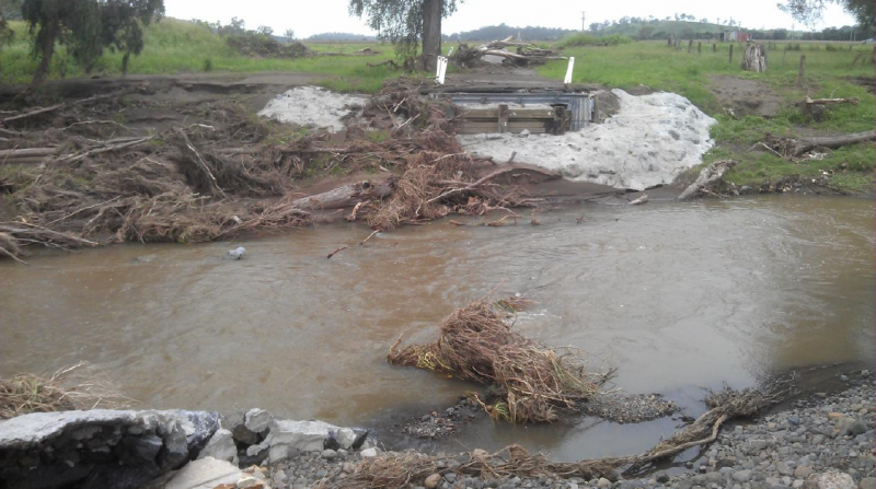 Villis Bridge damaged