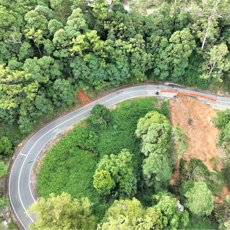 Beechmont Road embankment failure