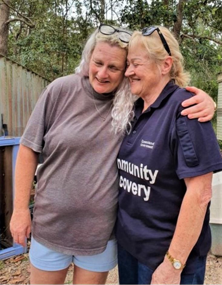 Sandra with Community Recovery Ready Reserve Vicki.