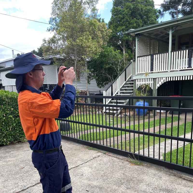 As part of the damage assessment process, DARM officers capture photos of the properties they visit.