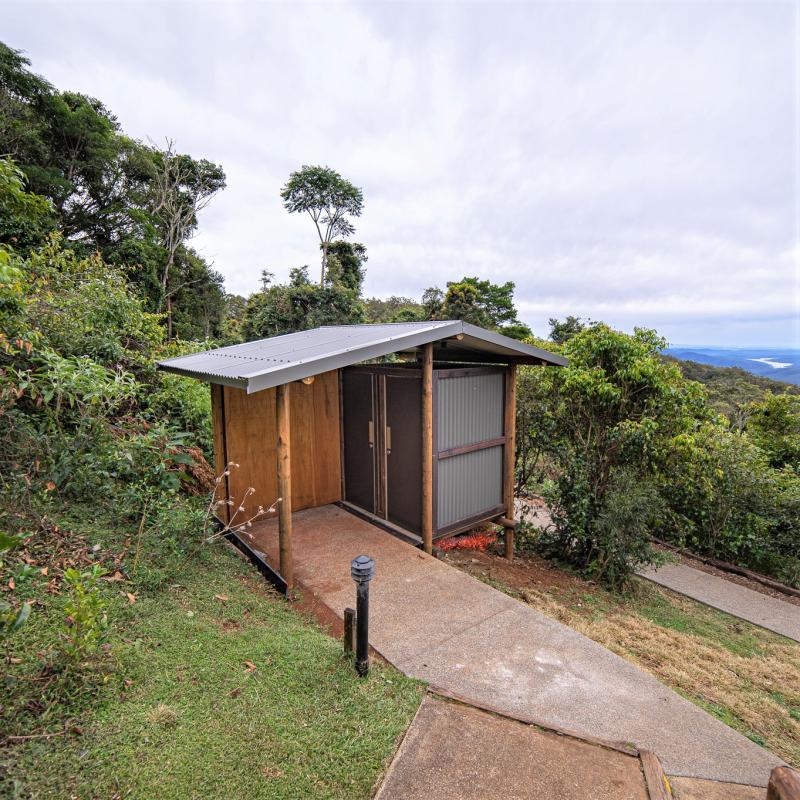 New toilet block at Binna Burra's Lower Safari Tents.