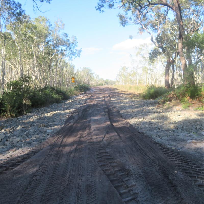 The repaired Northern Access Track.
