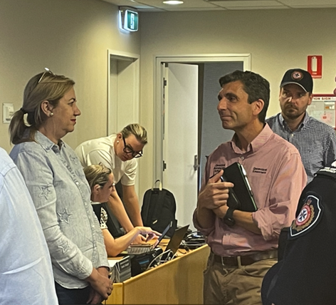 CEO at Chinchilla Evacuation Centre