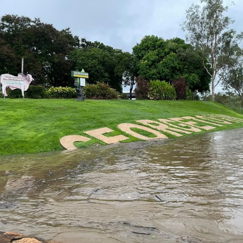 Georgetown in flood