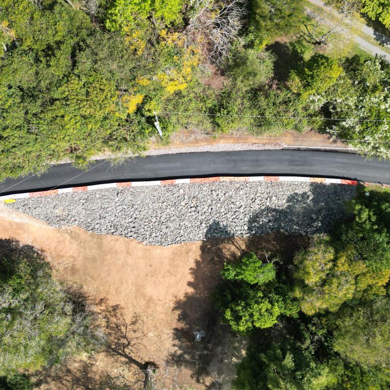 Policeman Spur Road aerial shot