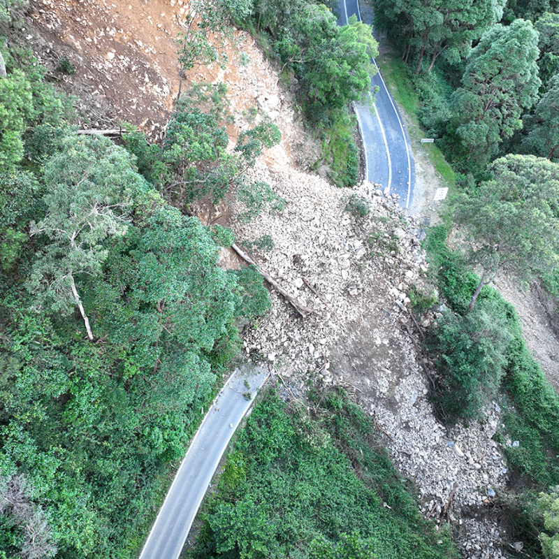 Gold Coast Springbrook landslip site 1 before