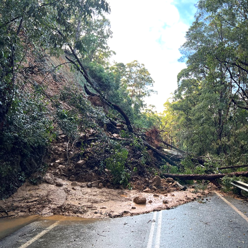 Gold Coast Springbrook landslip site 8