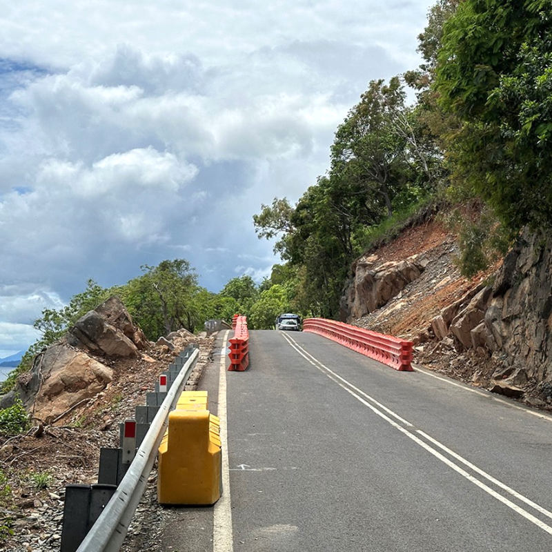 Captain Cook Highway boulder removed