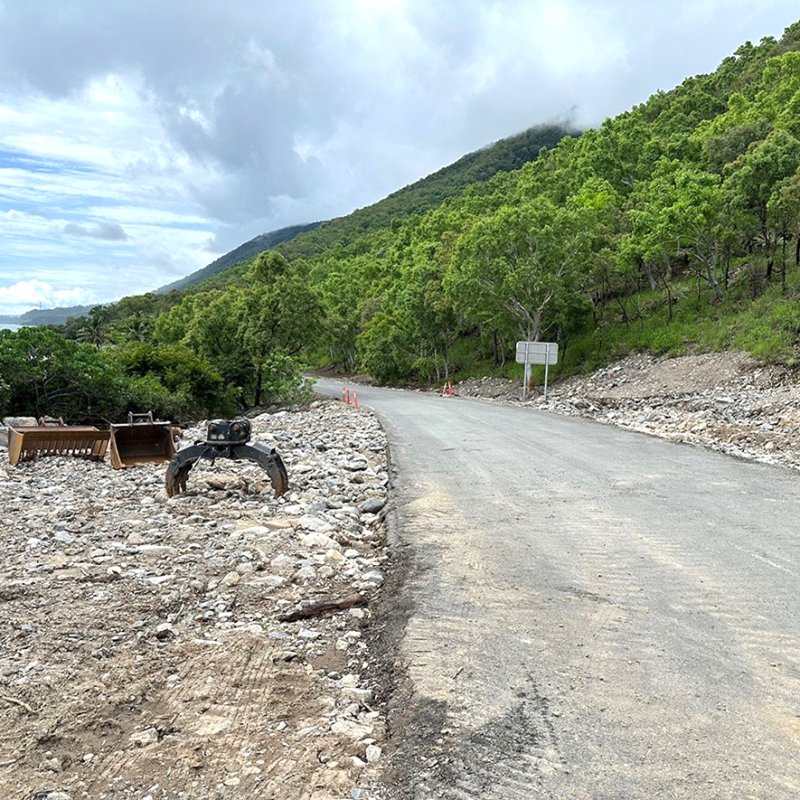 Captain Cook Highway pavement repair