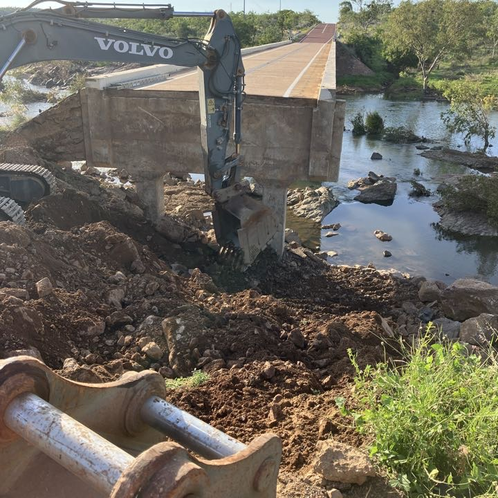 Routh Creek Bridge repair work