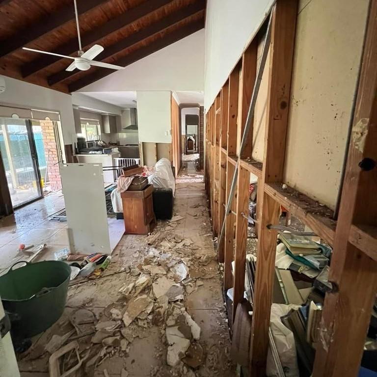 Keith Roxburgh’s home in Visentin Road, Morayfield was inundated by flooding in early 2022, with water reaching a height of 1.6 metres.