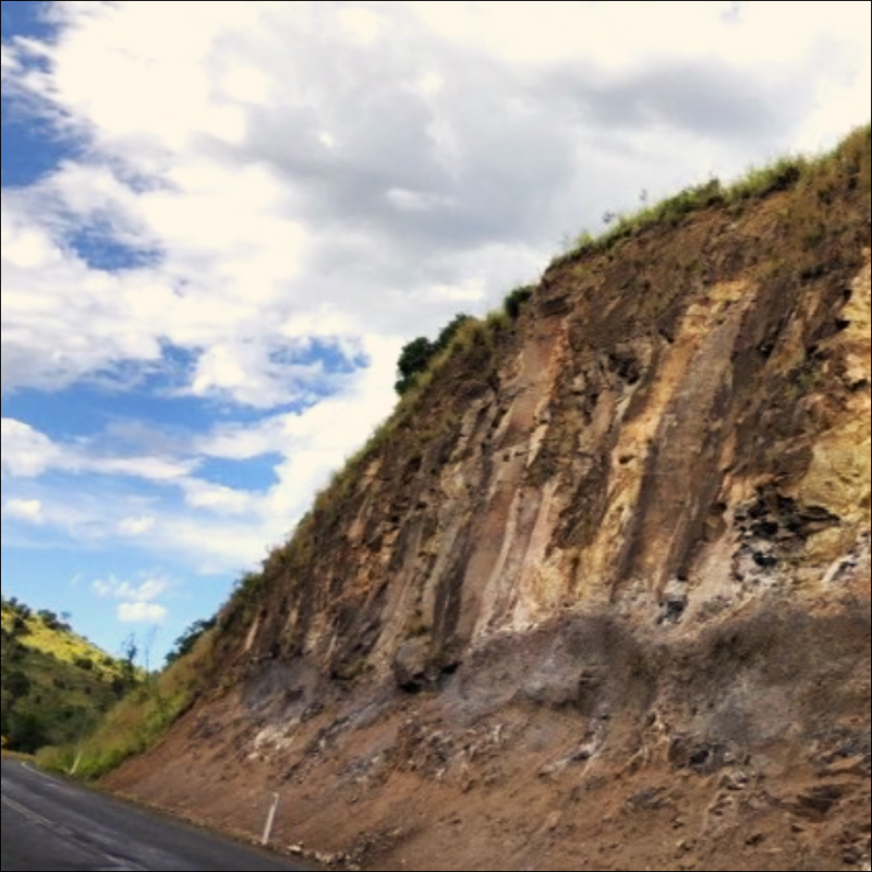 Bunya Highway damage following severe rainfall in 2022.
