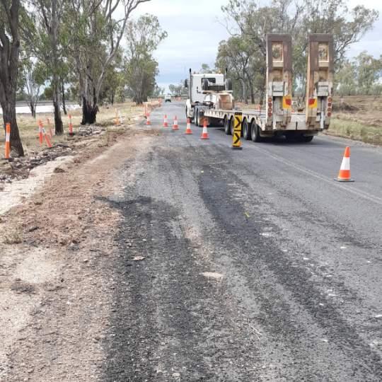 Damage to Toowoomba-Cecil Plains Road - December 2021