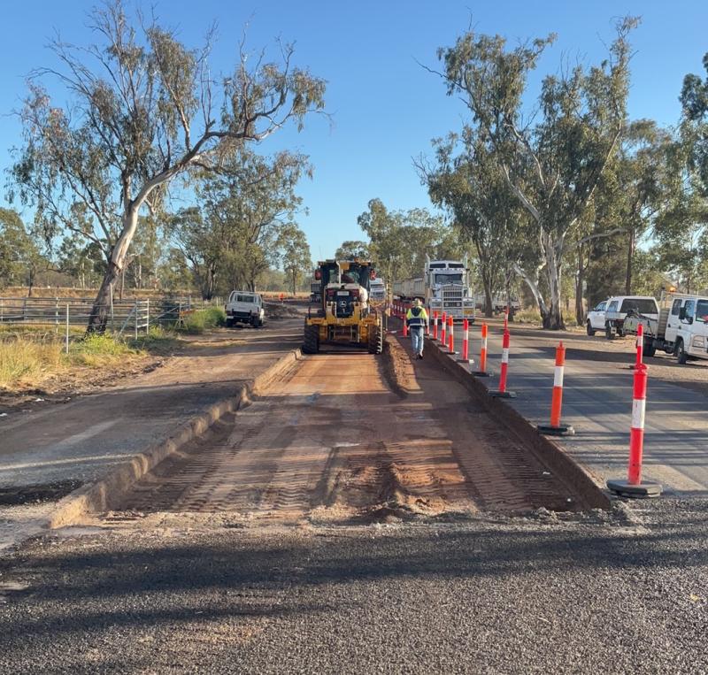 Toowoomba-Cecil Plains Road undergoing reconstruction works