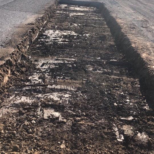 Black soil subgrade at the Evanslea Floodway on Toowoomba-Cecil Plains Road
