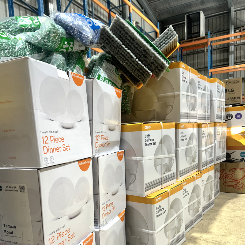 Warehoused donations