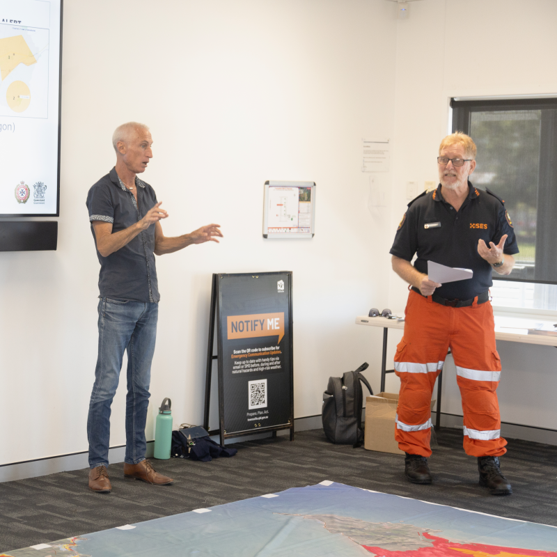 AUSLAN and SES presenters