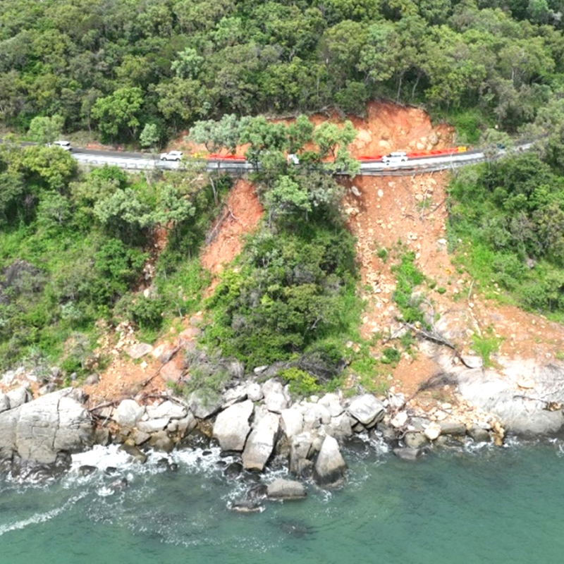 Landslip damage