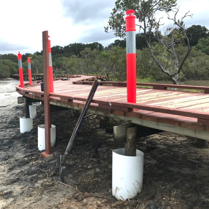 Damaged boardwalk 2