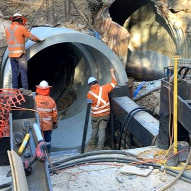 New culvert installation.