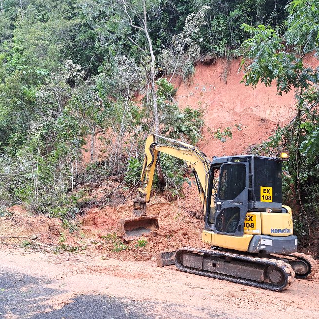Landslip cleanup