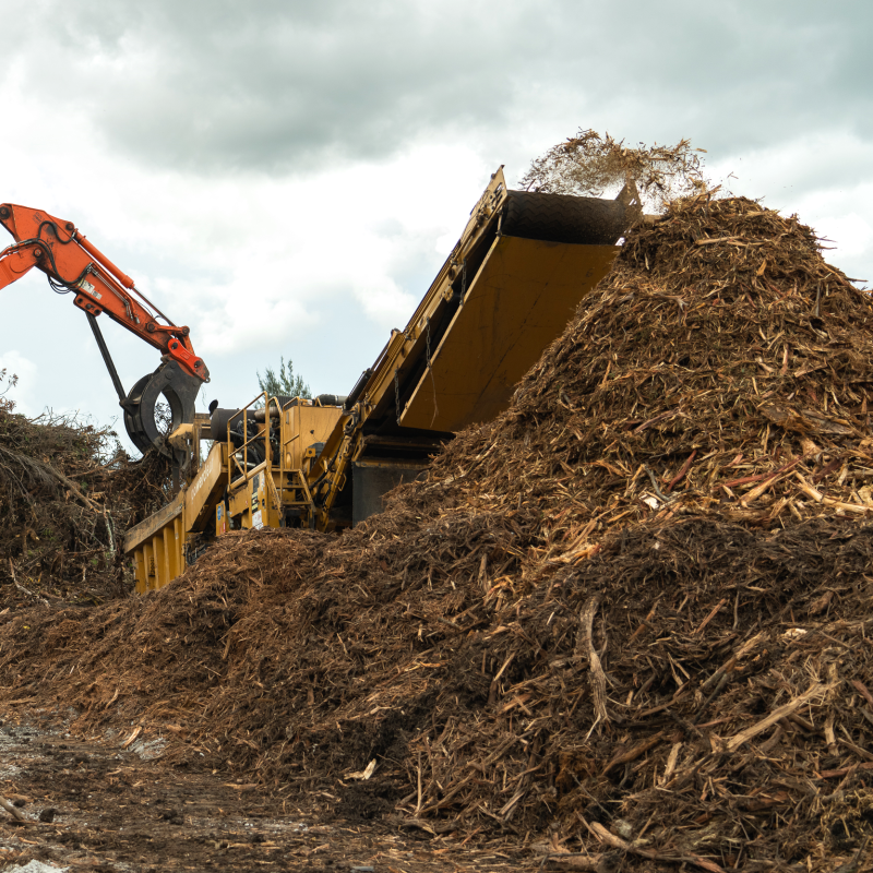 TMR has recycled 7750 tonnes of vegetation debris into mulch and provided this to a local landscaping supplier and to local councils.