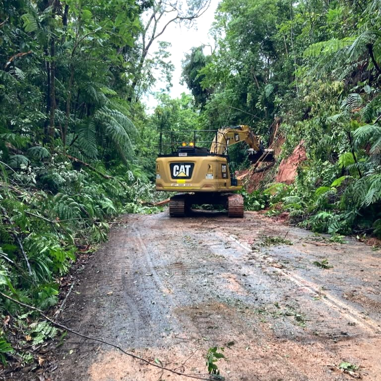 Landslip clearing