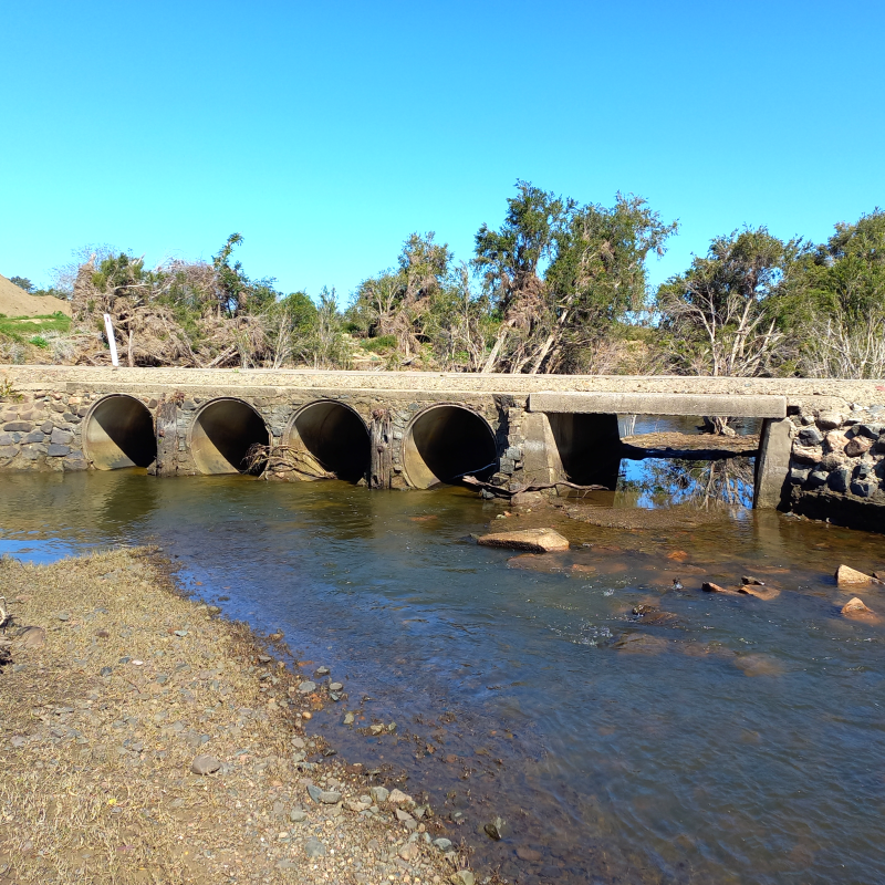Flood prone causeway